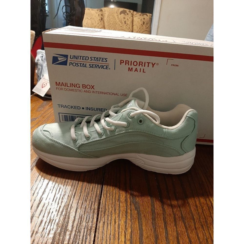 New 9.5M Light Green Ryka Contour Twill Walking Athletic Gym Shoes Senakers - Picture 4 of 8